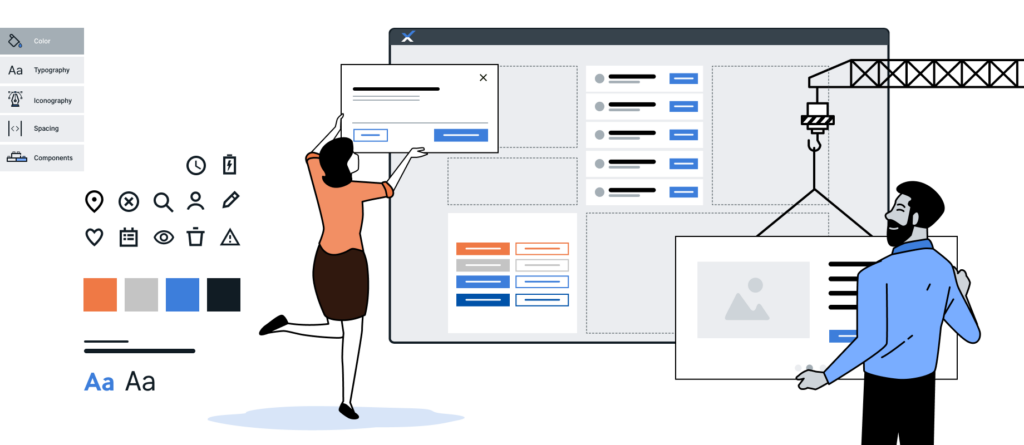 Grafische Darstellung Design System