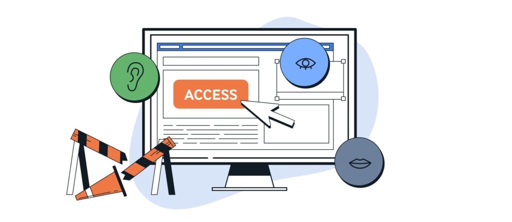Illustration Barrierefreiheit in der Softwareentwicklung