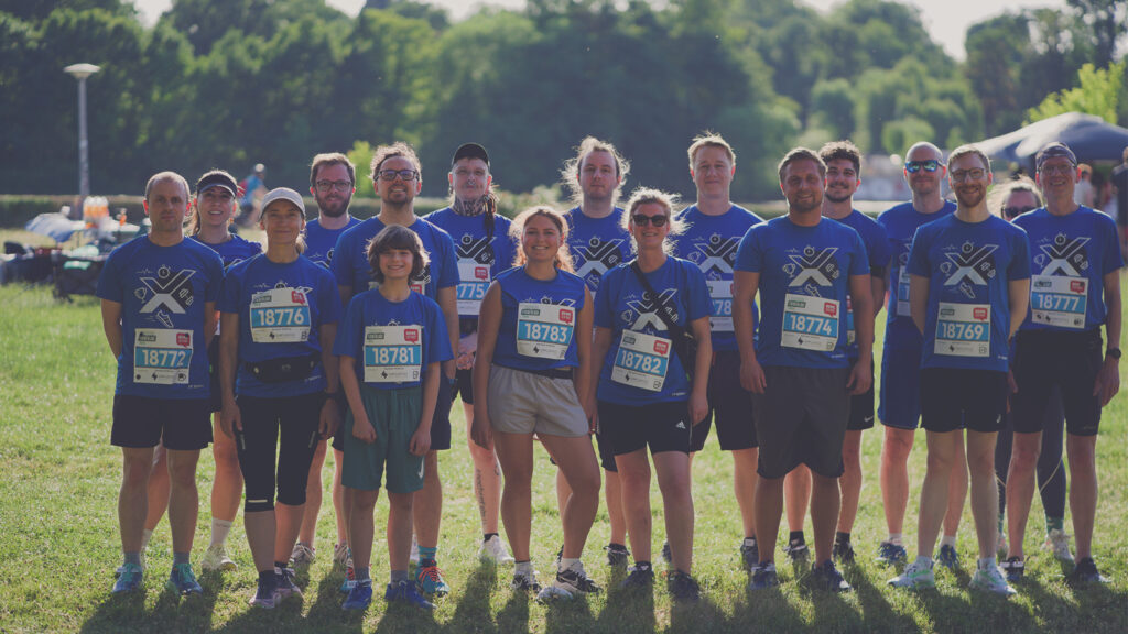 IT Sonix Gruppenfoto beim Leipziger Firmenlauf.