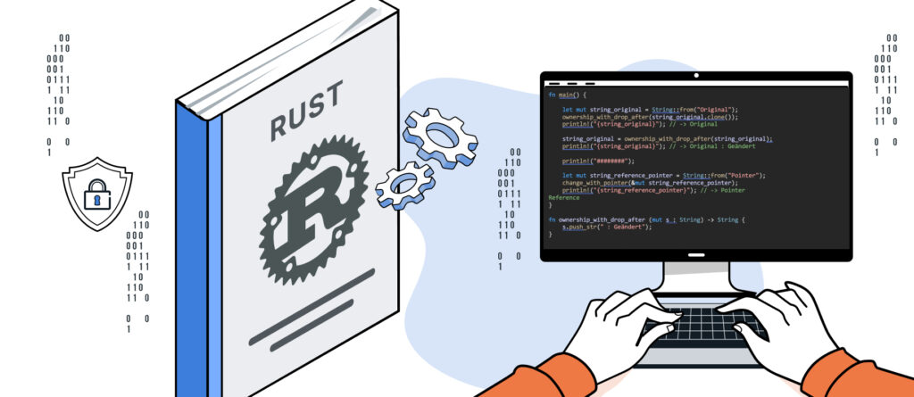 A Visual Introduction to the Rust Programming Language, Featuring Source Code, Security Features, and Modern Software Development for High-Performance and Memory-Safe Applications