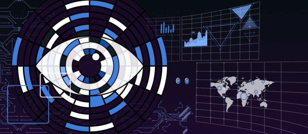 Graphical representation of data analysis using dashboards and data visualization.