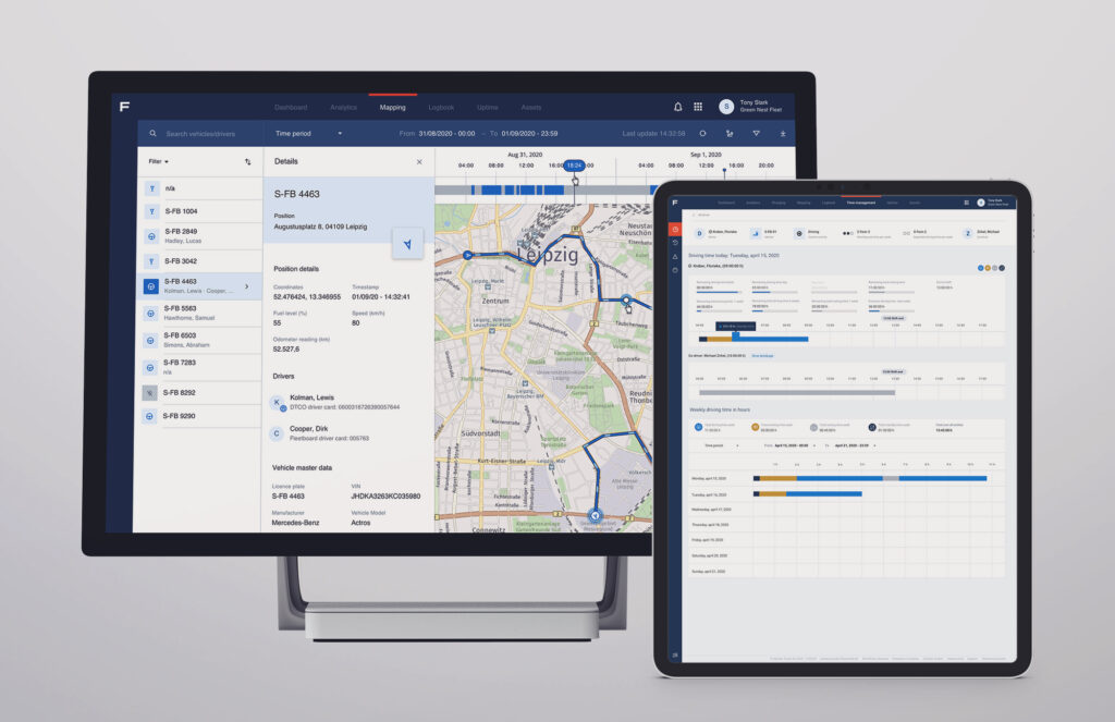 Fleetboard Interface for PC and Tablet