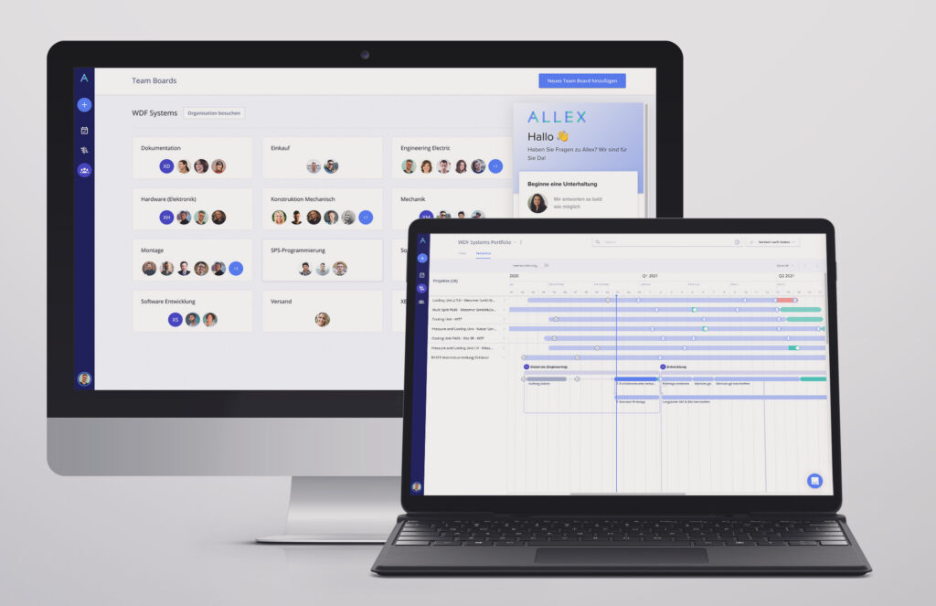 Project Management Interface for PCs and Laptops