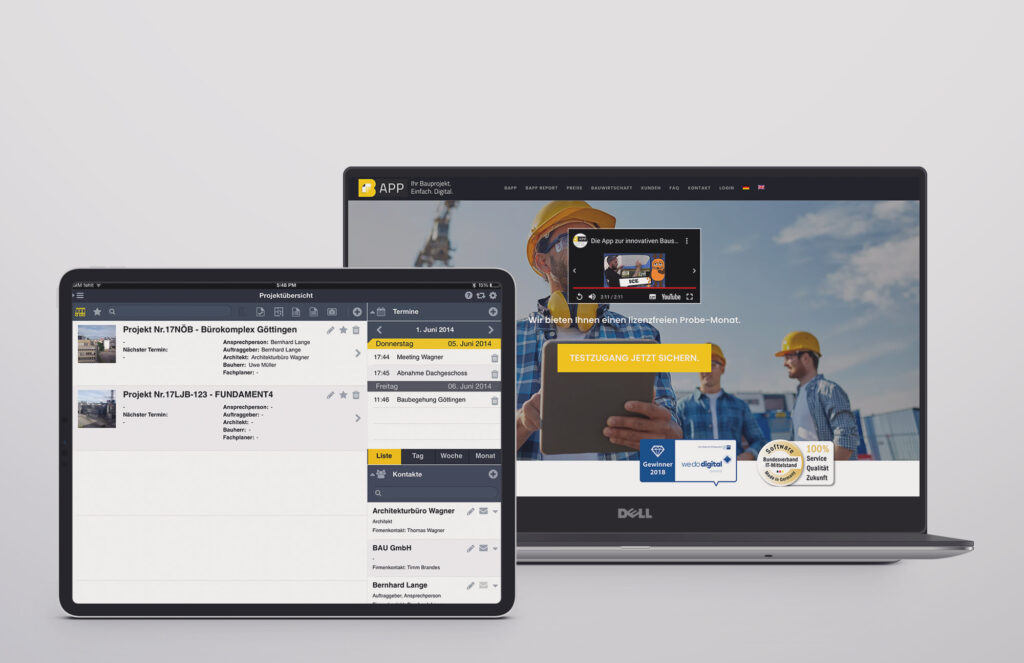 Interface BAPP Construction Project Management Apps